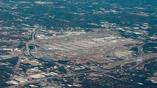 Lotnisko Hartsfield-Jackson Atlanta widok z lotu ptaka